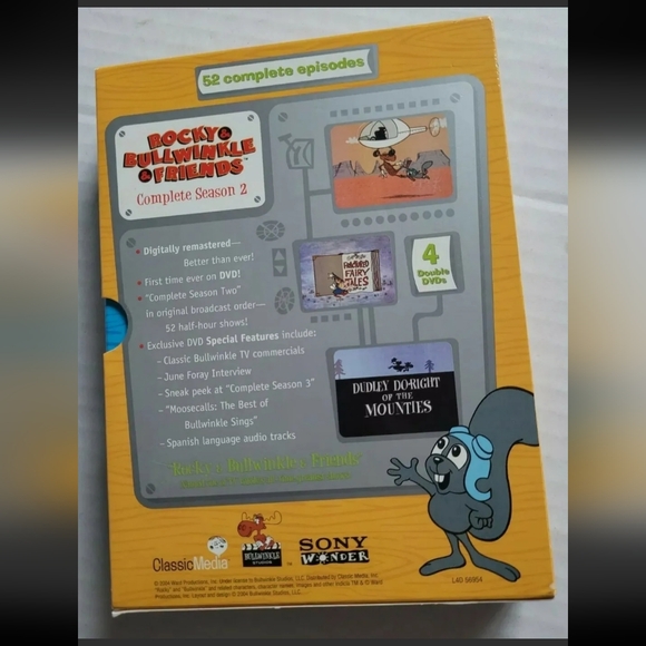 Rocky & Bullwinkle & Friends Complete Season 2 (4-Disc Box Set) - Picture 2 of 12